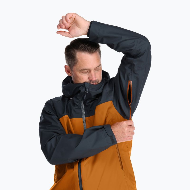 Rab Arc Eco pilka vyriška membraninė striukė nuo lietaus QWH-07-BEM 6