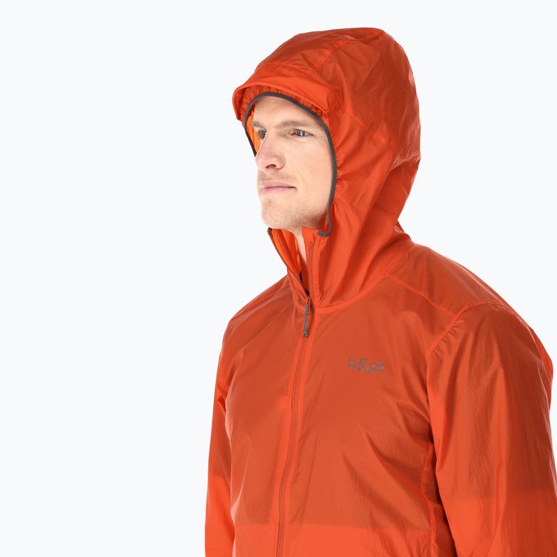 Vyriška striukė nuo vėjo Rab Vital Hoody firecracker 3