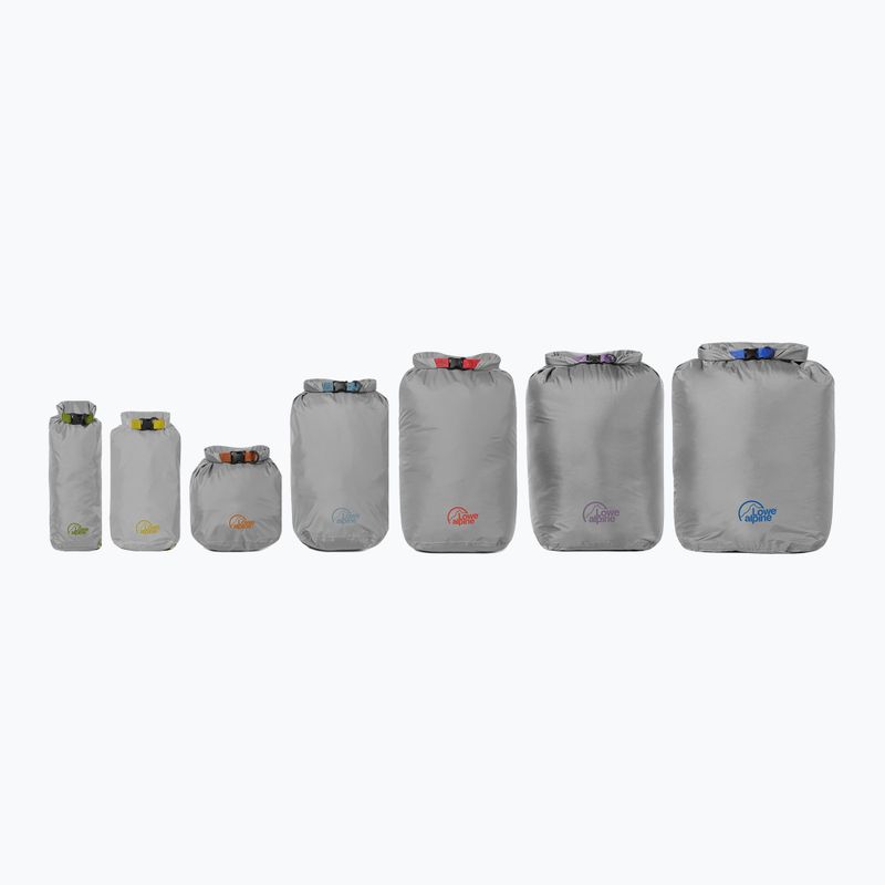Vandeniui atsparus maišas Rab Drysack 15 l zinc 2