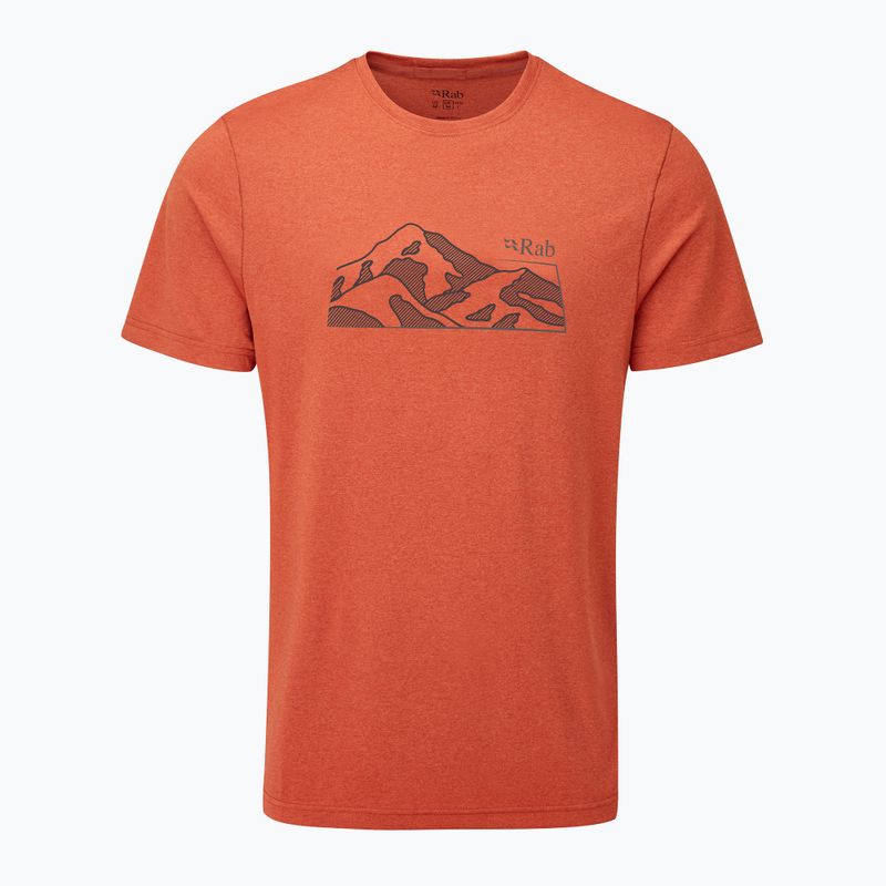 Vyriški marškinėliai Rab Mantle Mountain Tee red clay 5