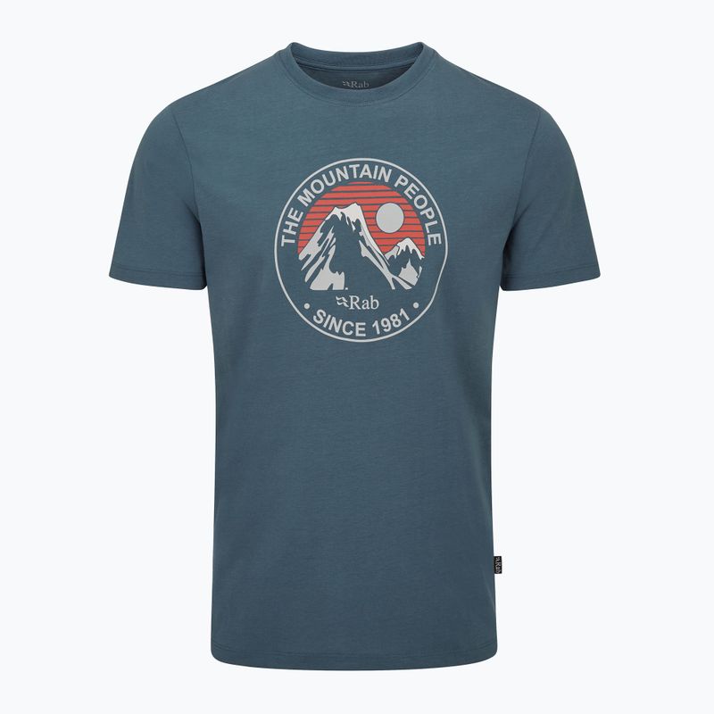 Vyriški marškinėliai Rab Stance Alpine Peak orion blue 7