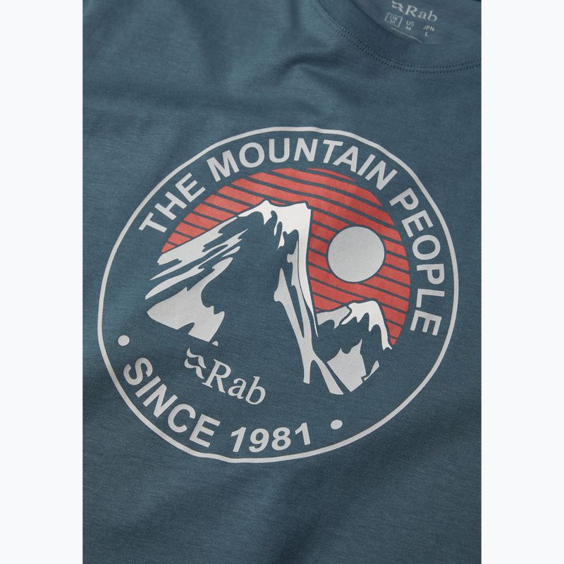 Vyriški marškinėliai Rab Stance Alpine Peak orion blue 9