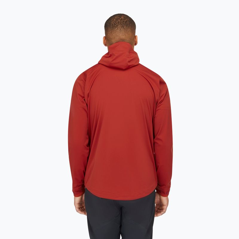 Vyriška lietaus striukė Rab Kinetic 2.0 tuscan red 3