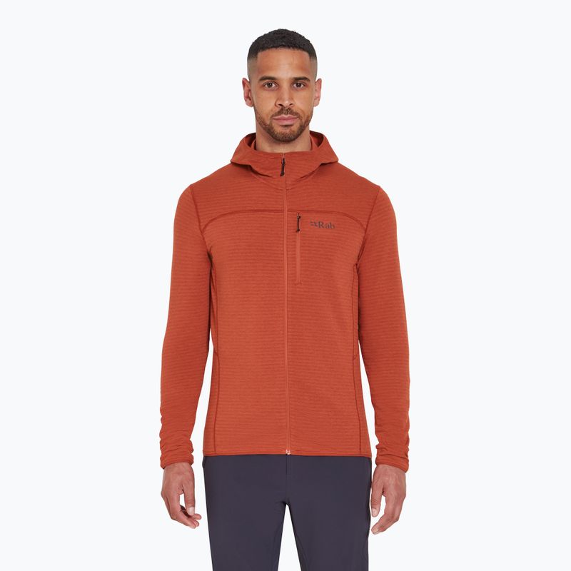Vyriškas džemperis Rab Ascendor Light Hoody tuscan red