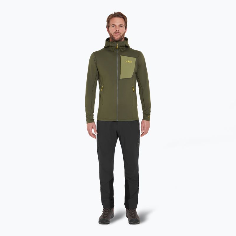 Vyriškas džemperis Rab Superflux Hoody army QFG-13 2