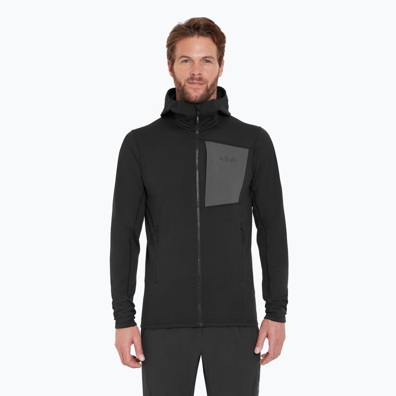 Vyriškas džemperis Rab Superflux Hoody black QFG-13-BLK