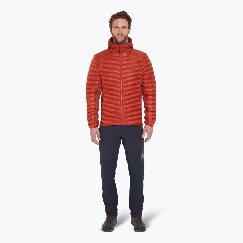 Vyriška pūsta striukė Rab Cirrus Flex Hoody tuscan red 2