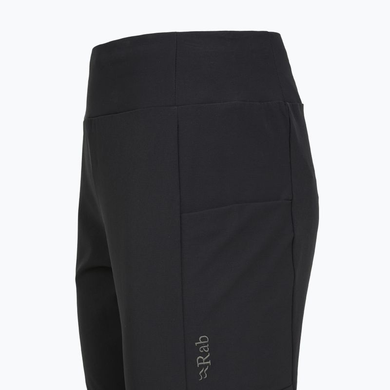 Moteriškos softshell kelnės Rab Elevation black 3