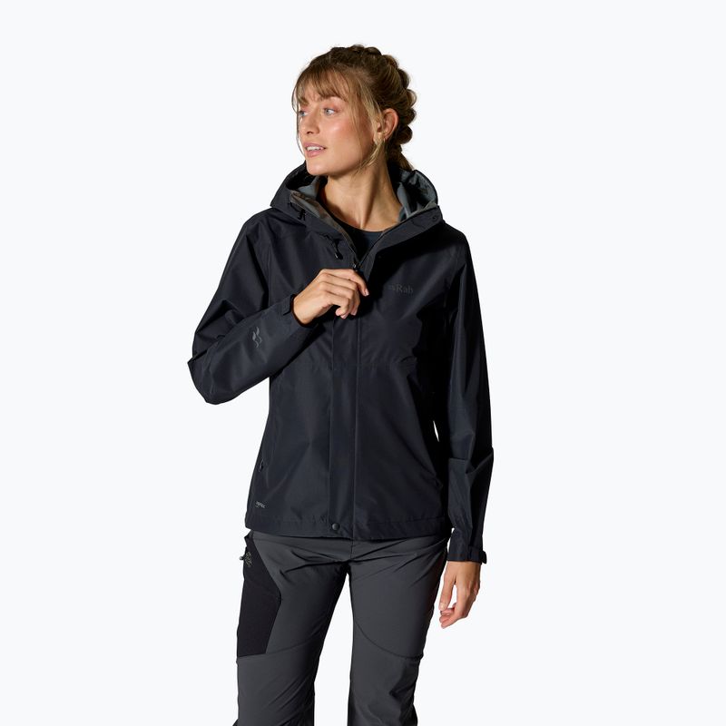 Moteriška lietaus striukė Rab Downpour black