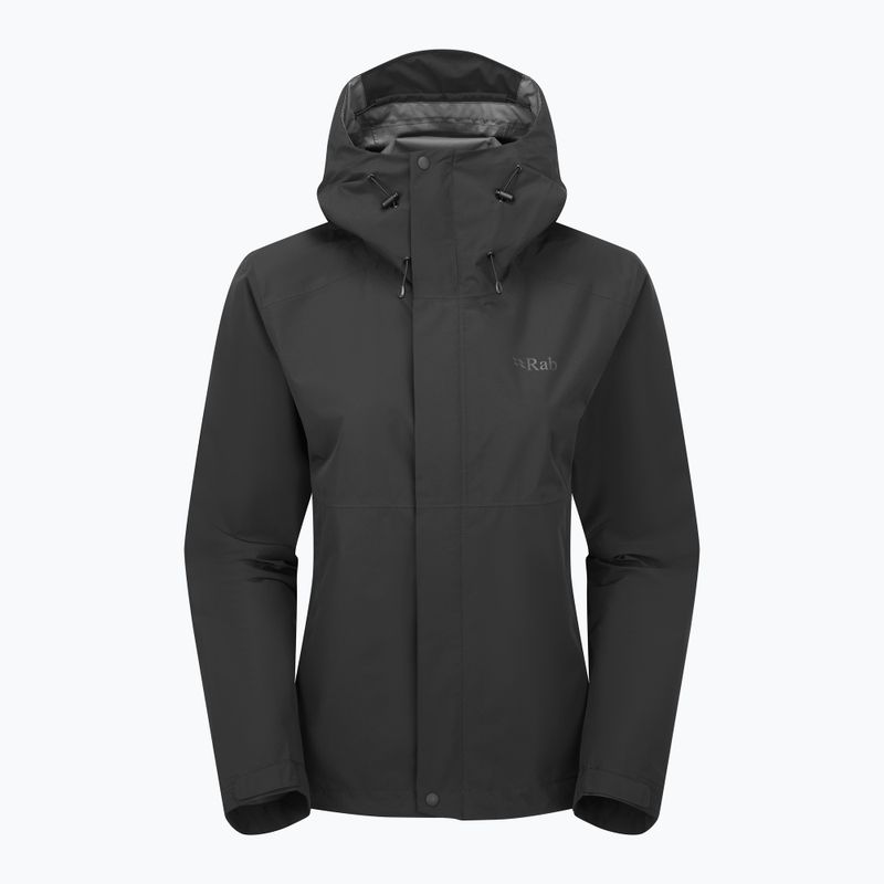 Moteriška lietaus striukė Rab Downpour black 12