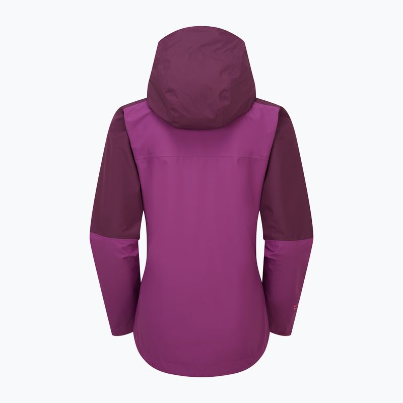 Moteriška striukė nuo lietaus Rab Downpour mulberry/plum 2