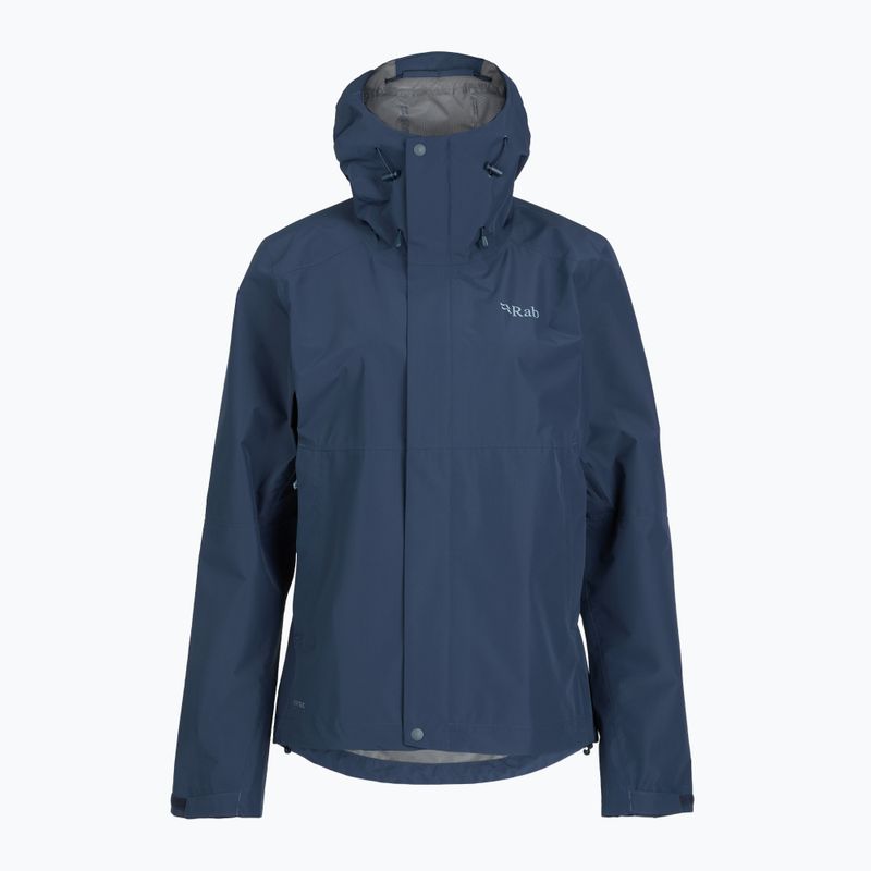 Moteriška striukė nuo lietaus Rab Downpour tempest blue