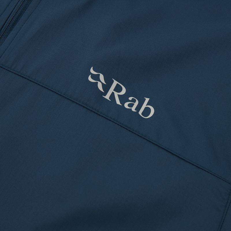Vyriška striukė nuo vėjo Rab Windgather Hoody tempest blue 3