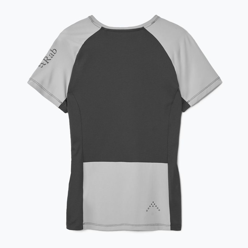 Moteriški marškinėliai Rab Trail Tee dark pewtwer/graphene 2