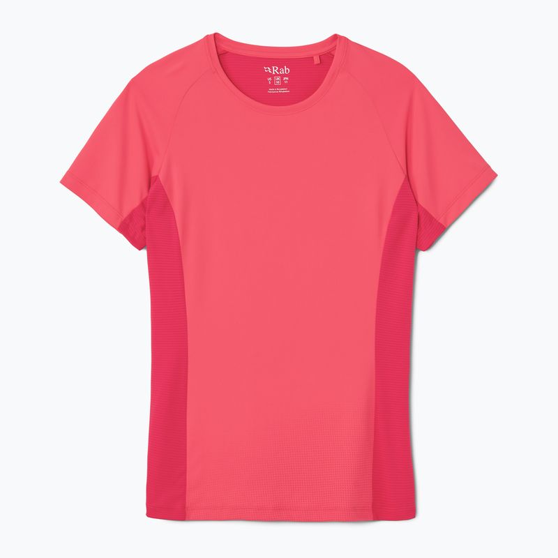 Moteriški marškinėliai Rab Trail Tee hibiscus/watermelon