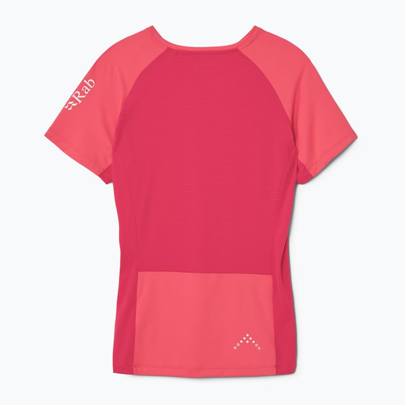 Moteriški marškinėliai Rab Trail Tee hibiscus/watermelon 2
