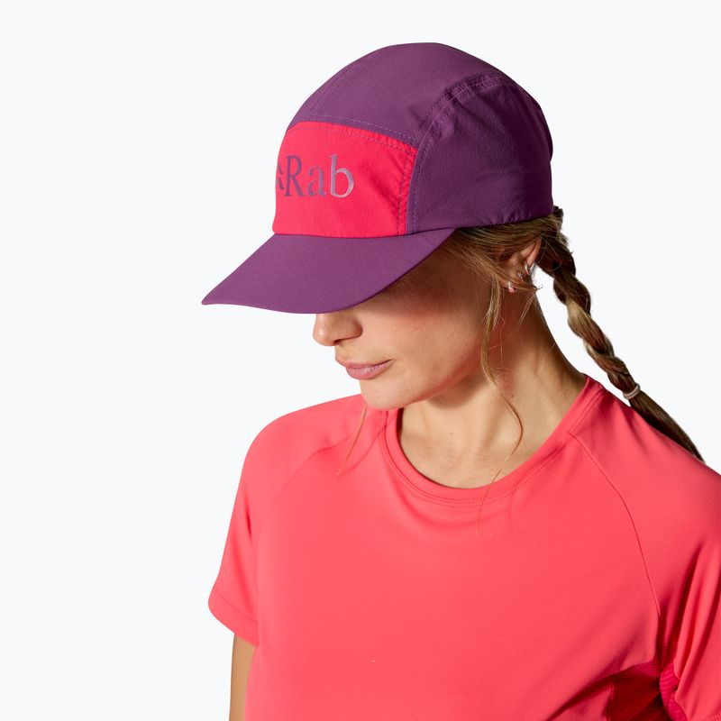 Kepuraitė su snapeliu Rab Talus 5 Panel plum/watermelon 4