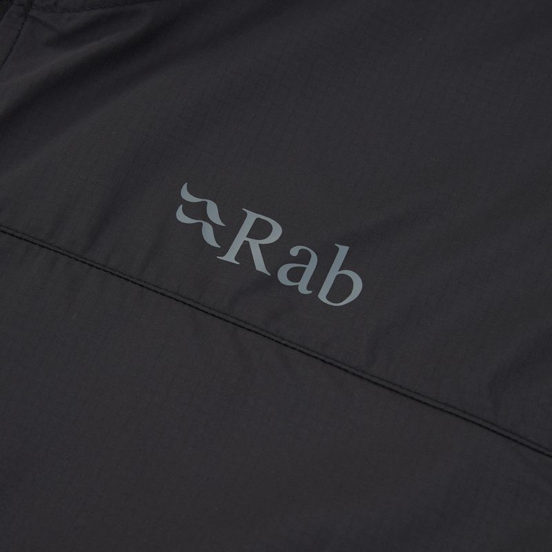 Vyriška striukė nuo vėjo Rab Windgather Hoody black 3