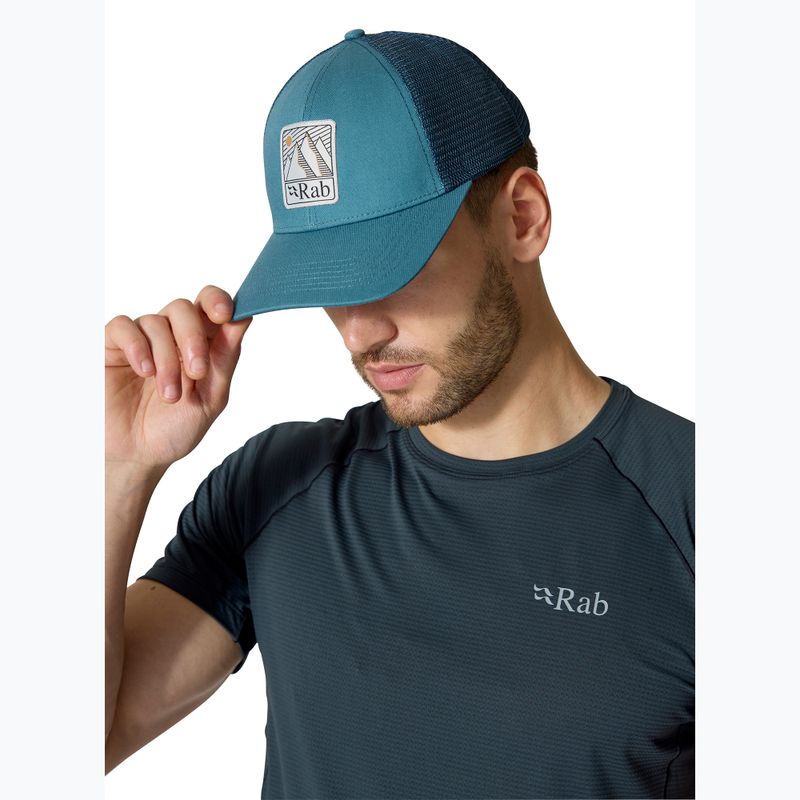 Kepuraitė su snapeliu Rab Dihedral Badge orion blue 4