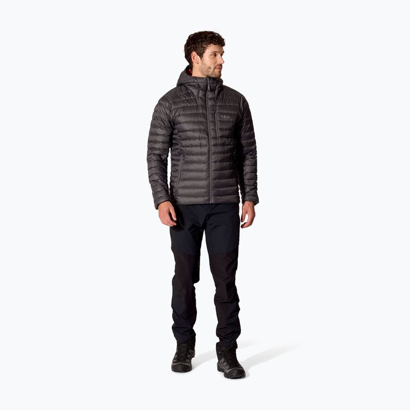 Vyriška pūsta striukė Rab Microlight Alpine Hoody graphene 2