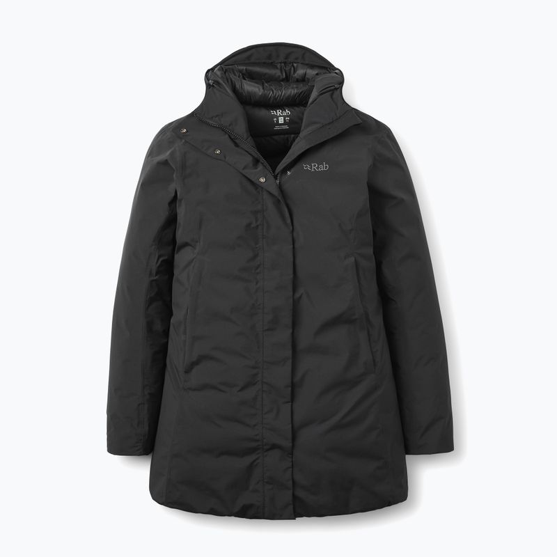 Moteriškas pūstas paltas Rab Valiance Parka black 4