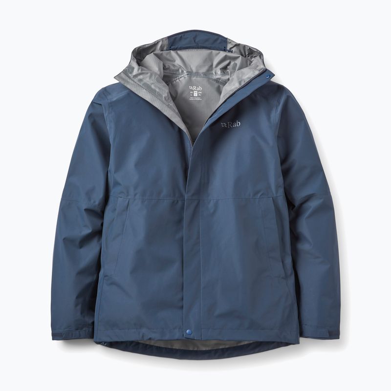 Vyriška lietaus striukė Rab Downpour Jacket galaxy blue