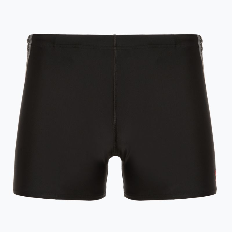 Vyriški plaukimo šortai Speedo Placement Aquashort juoda/raudona