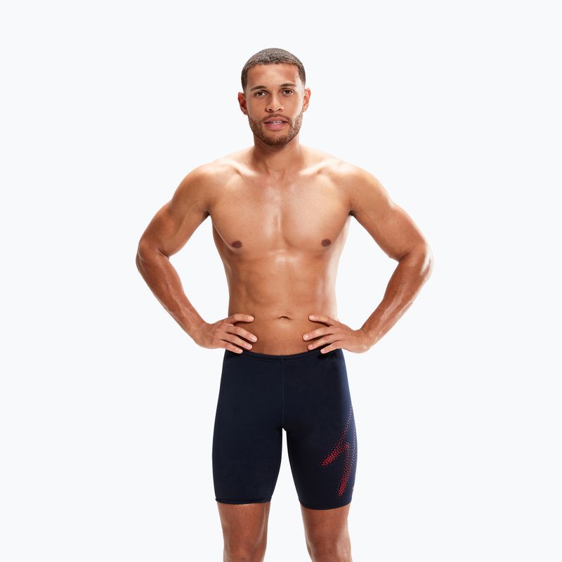 Vyriškas Speedo Hyper Boom plaukimo marškinėliai tamsiai mėlyni 8-00302115194 4