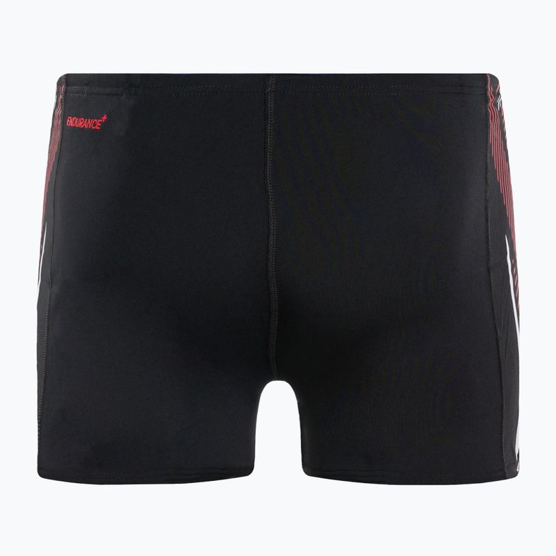Vyriški Speedo Tech Panel Aquashort maudymosi bokseriai juodai raudoni 8-00303514539 2