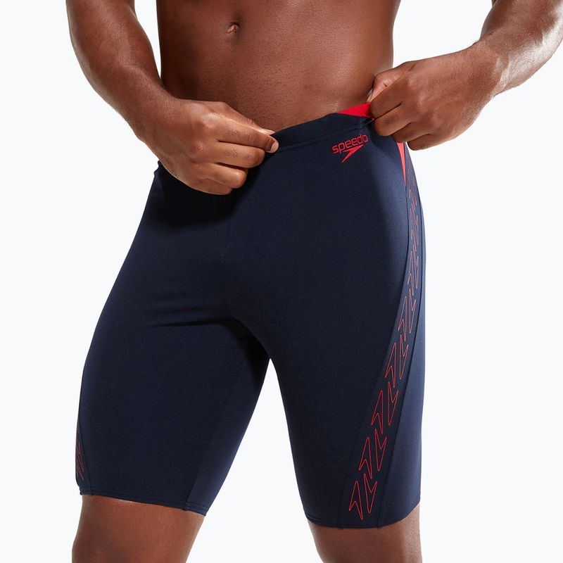 Speedo vyriški Hyper Boom Splice Jammer maudymosi kostiumėliai tamsiai mėlyni 8-00303815148 5