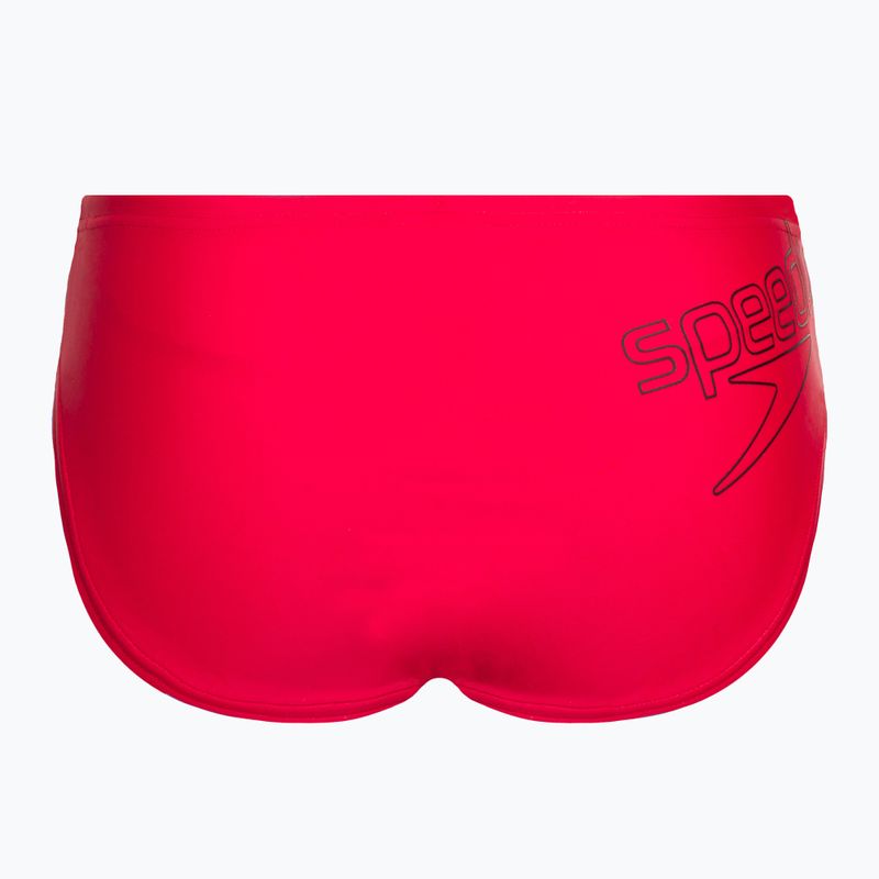 Speedo Logo Brief vaikiškos maudymosi kelnaitės raudonos spalvos 8-00314914374 2
