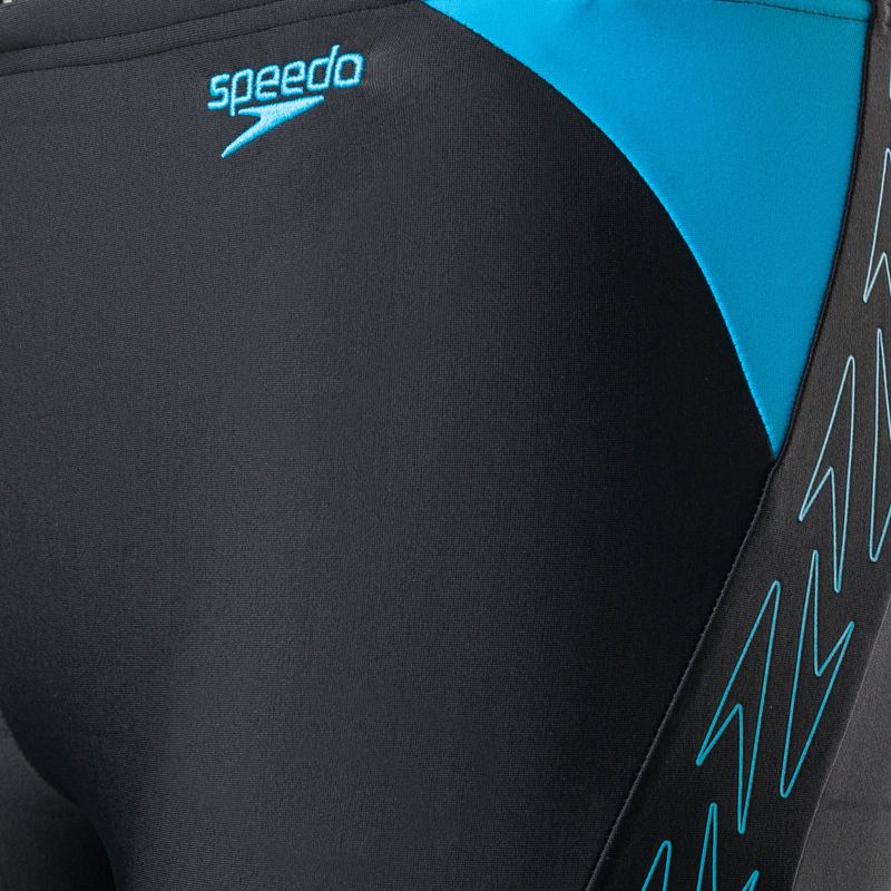 Speedo Hyper Boom Logo Splice Vaikų plaukimo marškinėliai Black 8-00315215176 3