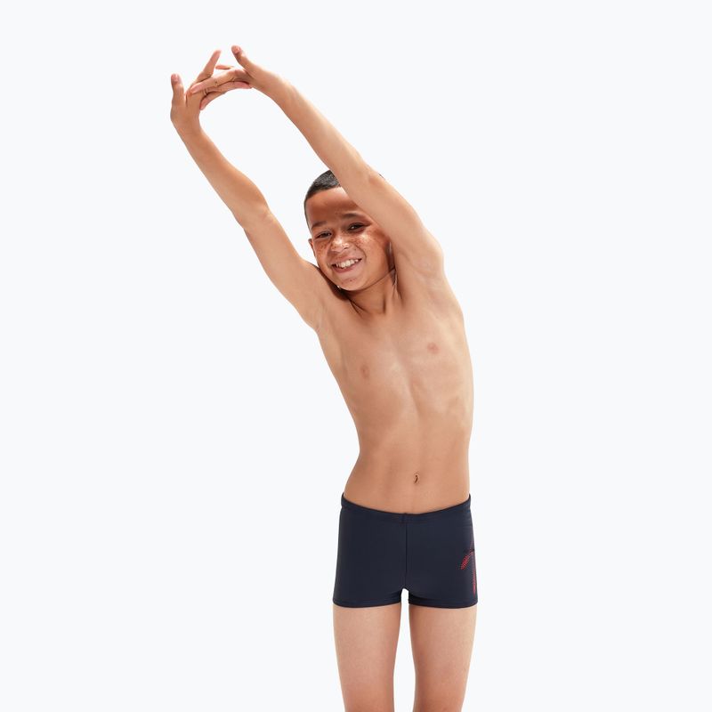 Speedo Hyper Boom Logo Placement Aquashort vaikiškos maudymosi kelnės tamsiai mėlynos 8-00315415190 5