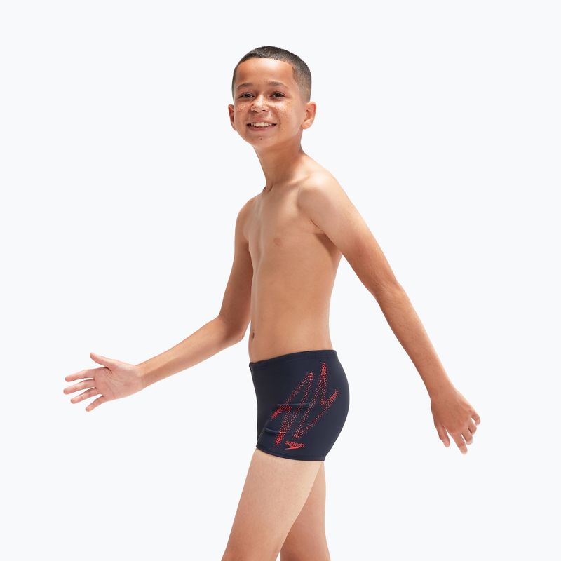 Speedo Hyper Boom Logo Placement Aquashort vaikiškos maudymosi kelnės tamsiai mėlynos 8-00315415190 6