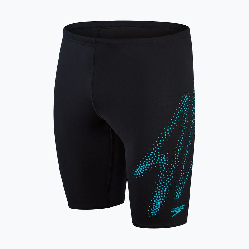 Speedo Hyper Boom logotipas Vaikų plaukimo marškinėliai juodi 8-00315515182 4