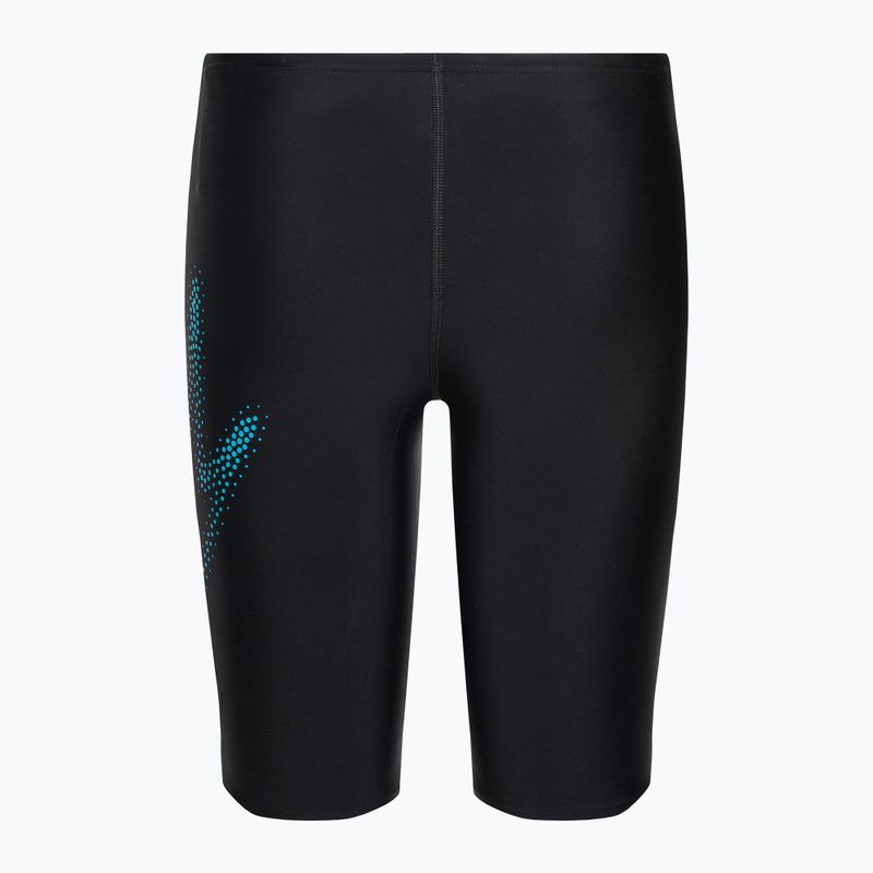 Speedo Hyper Boom logotipas Vaikų plaukimo marškinėliai juodi 8-00315515182 2