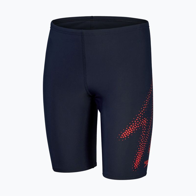 Speedo Hyper Boom Logo Placement Vaikų plaukimo marškinėliai tamsiai mėlyni 8-00315515183 4