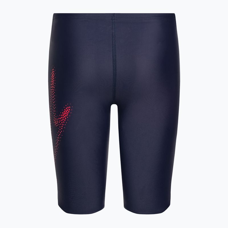 Speedo Hyper Boom Logo Placement Vaikų plaukimo marškinėliai tamsiai mėlyni 8-00315515183 2