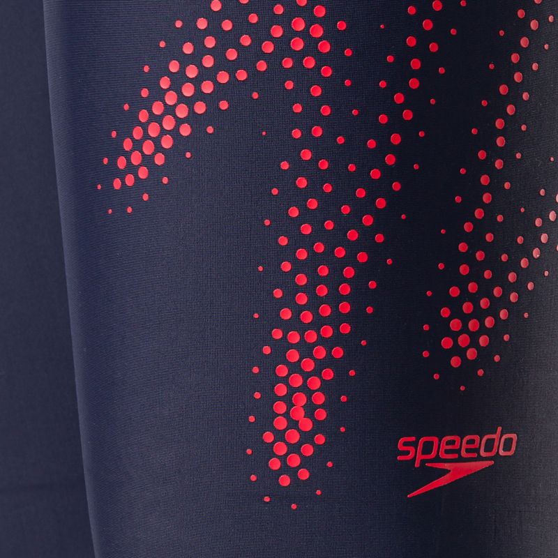 Speedo Hyper Boom Logo Placement Vaikų plaukimo marškinėliai tamsiai mėlyni 8-00315515183 3