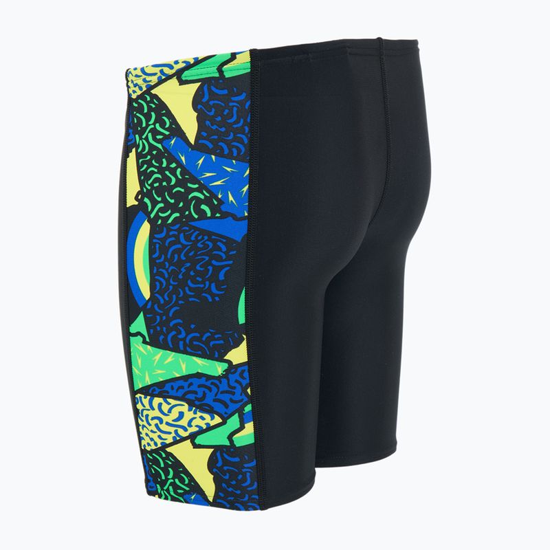 Vaikiški plaukimo šortai Speedo Allover Panel Jammer black / blue flame / bright yellow / green 3