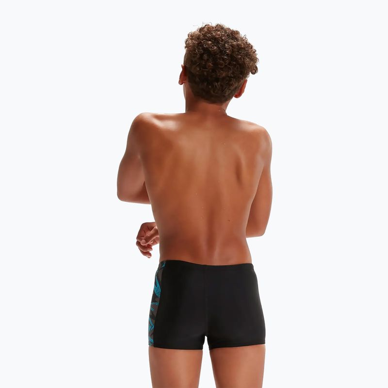 Vaikiškos plaukimo trumpikės Speedo HyperBoom Placement black/bolt/dove grey 5