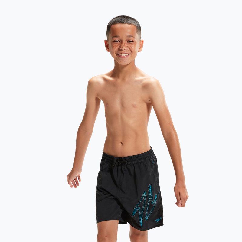 Speedo vyriški "Hyper Boom Logo 15" Watershort black 8-00318815199 plaukimo šortai 2