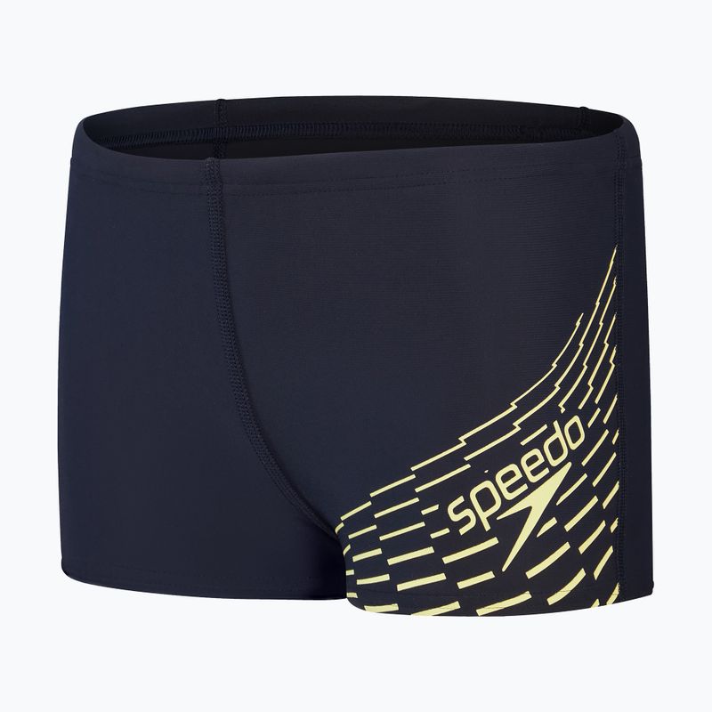 Speedo Medley Logo Aquashort vaikiškos maudymosi kelnės tamsiai mėlynos 8-1241006864 4