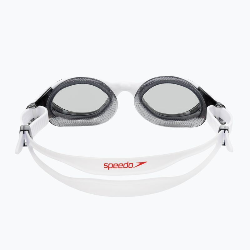 Speedo Biofuse 2.0 balti/raudoni/šviesiai dūminiai plaukimo akiniai 8-00233214500 5