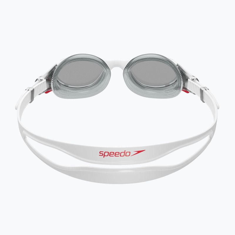 Speedo Biofuse 2.0 balti/raudoni/šviesiai dūminiai plaukimo akiniai 8-00233214500 7