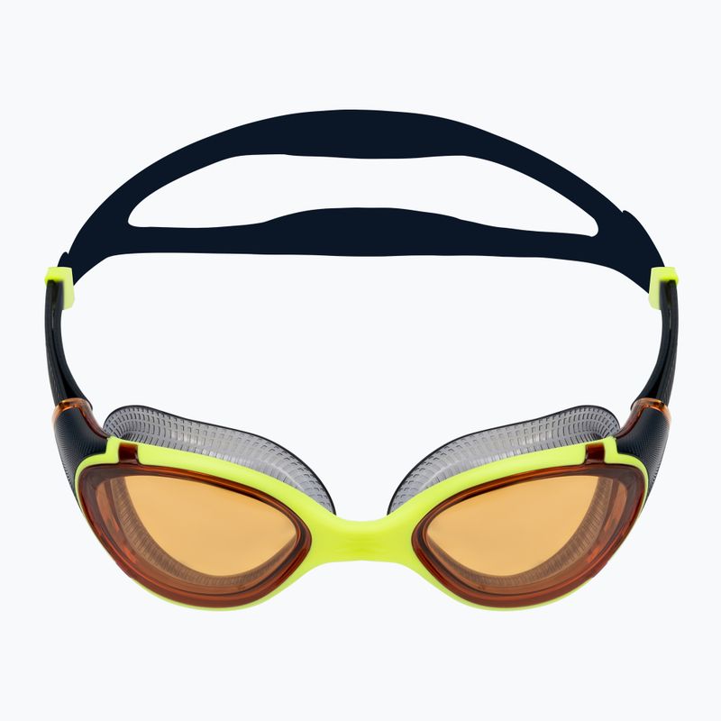 Speedo Biofuse 2.0 tikri tamsiai mėlyni/žydriai oranžiniai plaukimo akiniai 8-00233214507 2
