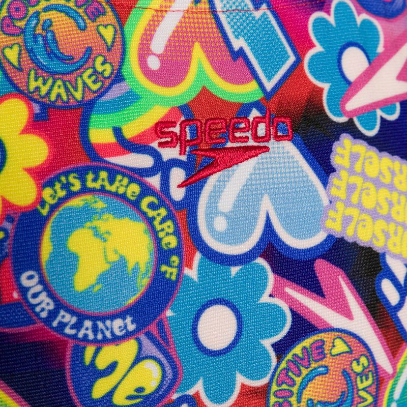 Speedo Digital Allover Splashback mėlynos/raudonos spalvos vientisas vaikiškas maudymosi kostiumėlis 8-00262314742 3