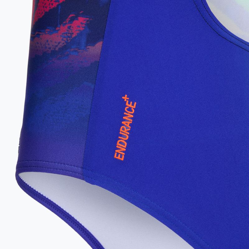 Vaikiškas vientisas plaukimo kostiumėlis Speedo Digital Placement Medalist blue/green 4