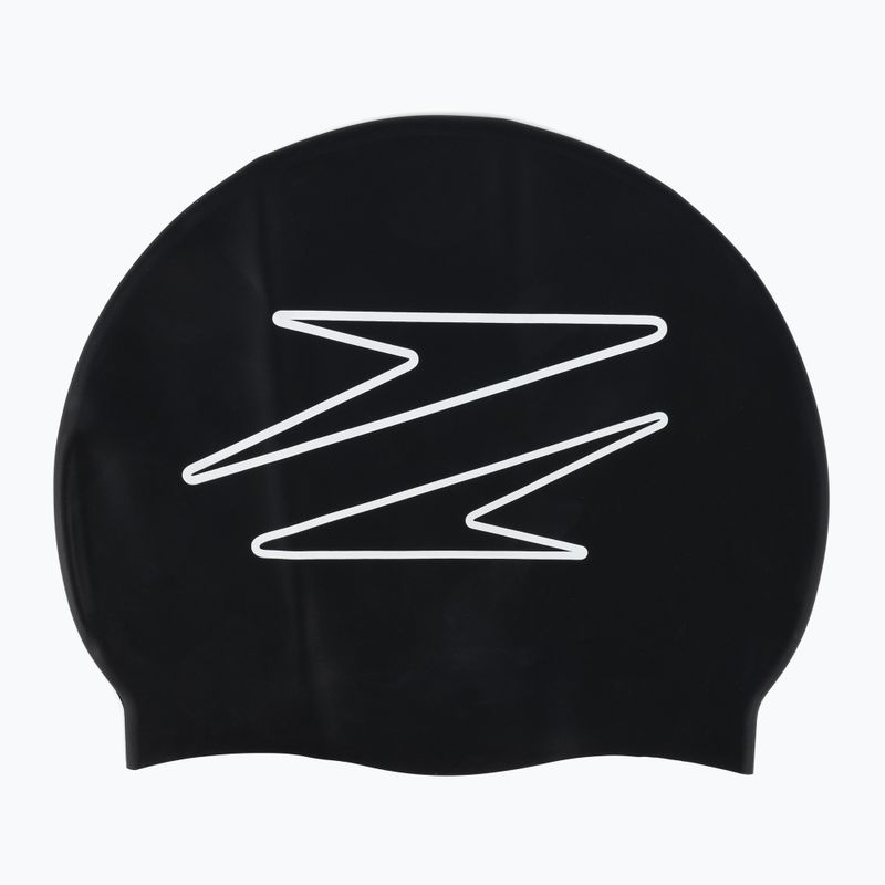 Speedo spausdinta silikoninė plaukimo kepuraitė juoda 8-0838514631