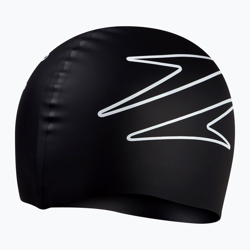 Speedo spausdinta silikoninė plaukimo kepuraitė juoda 8-0838514631 2